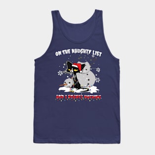 Cat On The Naughty List And I Regret Nothing Tank Top